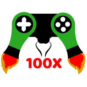 100x game booster pro logo