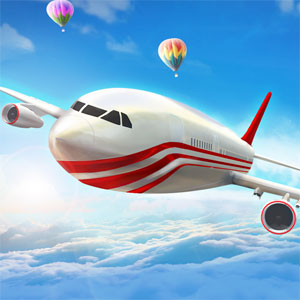 City Airplane Pilot Flight Sim New Plane Games Logo