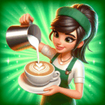 cafe panic cooking restaurant logo