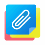 floating notes android logo