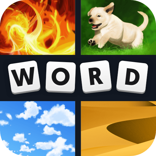 4 pics 1 word logo