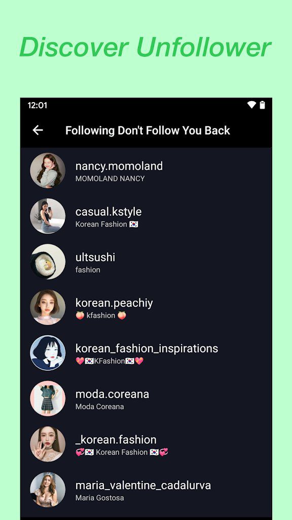 Ana.ly – Followers Analyzer For Instagram – 아나리 – 인스타그램 팔로워 분석기 (프로) 1.2.0 3