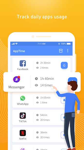 AppTime Pro – phone usage tracker – 앱타임 프로 – 전화 사용 추적기 (프로) 1.0.9 7