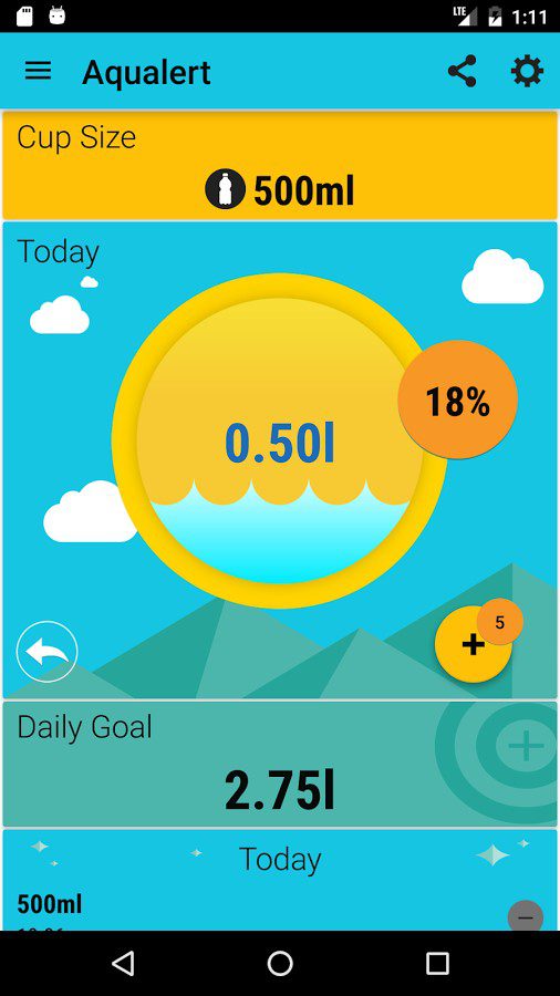 Aqualert Premium:Water Tracker  – 아쿠알레르트 프리미엄: 물 추적기 (프리미엄) 7.73 7