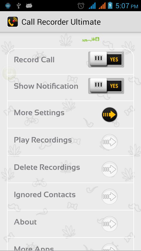 Call Recorder Ultimate Pro  – 콜 레코더 얼티밋 프로 (프로) 1.0.0 5