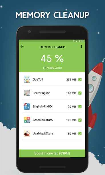 Cleaner:- Ram Booster & Battery Optimizer – 클리너: – 램 부스터 & 배터리 최적화기 5.0 5