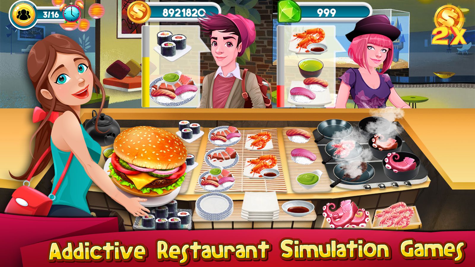 Cooking Games Kitchen Rising Cooking Chef Master  – 요리 게임 주방 상승 요리사 마스터 1.19 버그판 1