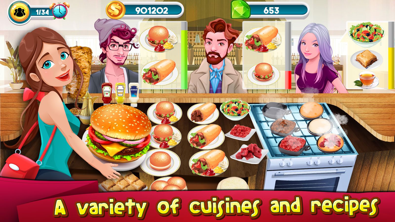 Cooking Games Kitchen Rising Cooking Chef Master  – 요리 게임 주방 상승 요리사 마스터 1.19 버그판 3