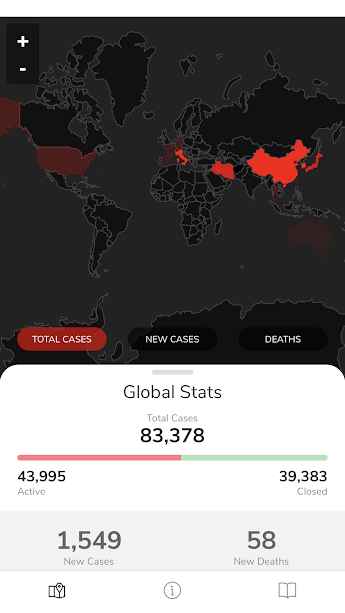 Coronavirus Tracker – 코로나바이러스 추적기 1.1.0 1