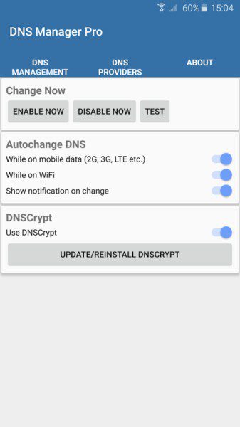 DNS Manager Pro (DNSCrypt)  – DNS 관리자 프로 (DNSCrypt) (프로) 1.8.0 5