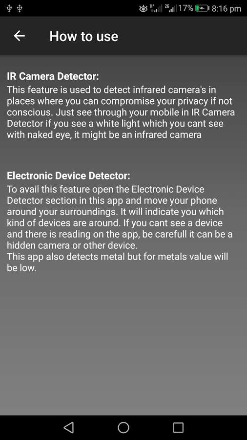 DetectIT Device and Camera Detector ADs FREE  – 디텍IT 장치 및 카메라 감지기 광고 무료 1.6 6