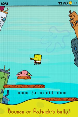 Doodle Jump SpongeBob  – 두들 점프 스폰지밥 1.0 버그판 3