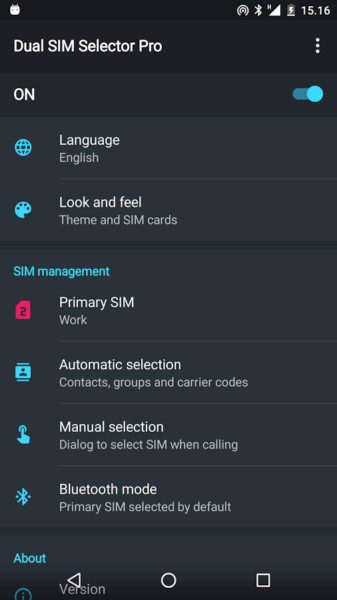 Dual SIM Selector PRO  – 듀얼 SIM 선택기 PRO (프로) 2.9.0 6