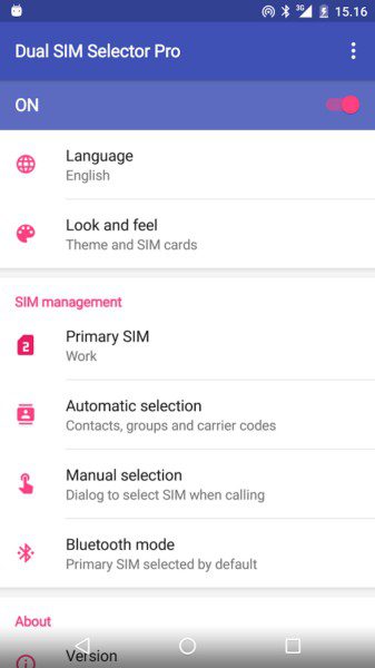 Dual SIM Selector PRO  – 듀얼 SIM 선택기 PRO (프로) 2.9.0 3