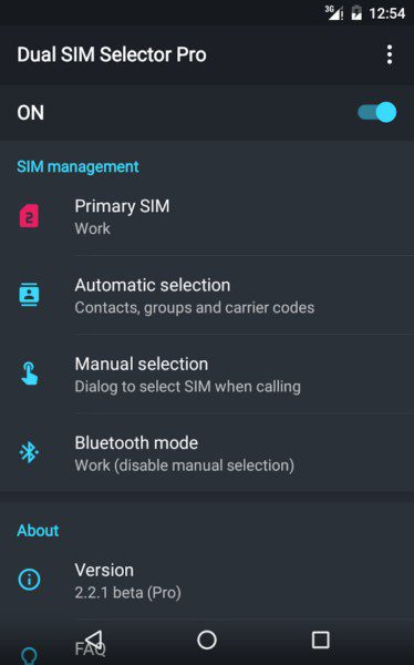 Dual SIM Selector PRO  – 듀얼 SIM 선택기 PRO (프로) 2.9.0 4