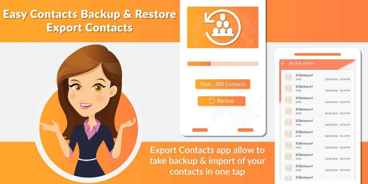 Easy Contacts Backup & Restore – Export Contacts – 이지 연락처 백업 및 복원 – 연락처 내보내기 1.0 1