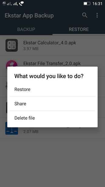 Ekstar App Backup & Restore – 엑스타 앱 백업 및 복원 4.0 3