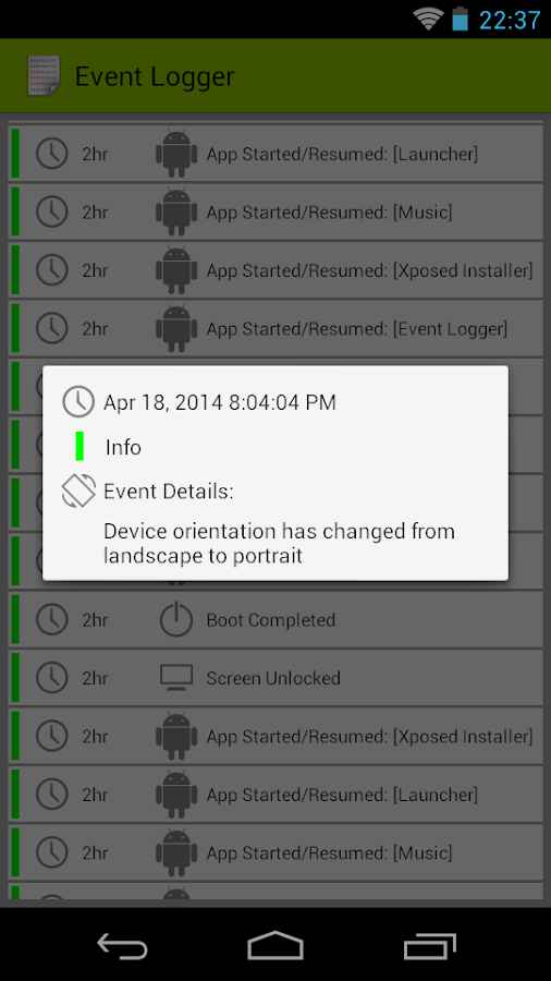 Event Logger PRO  – برنامه ذخیره تمام رویداد ها اندروید ! – 이벤트 로거 PRO (프로) 1.3.3 1