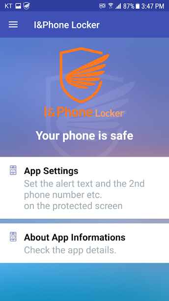 I&Phone Locker, Anti-theft & Loss, Safe Smartphone – I&폰 잠금, 도난 방지 및 분실, 안전한 스마트폰 1.2.0 3