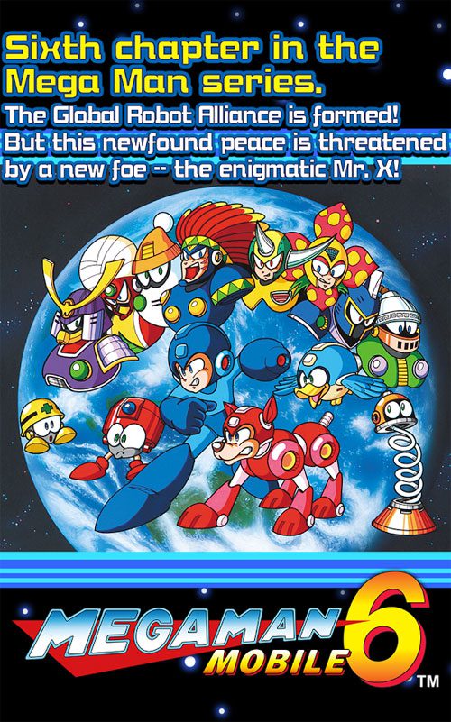 MEGA MAN MOBILE 1-6  – 메가맨 모바일 1-6 1.00 1