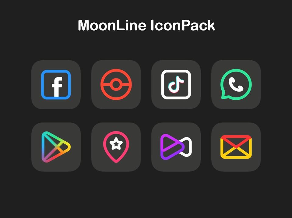 MoonLine Icon Pack – 문라인 아이콘 팩 1.0 1