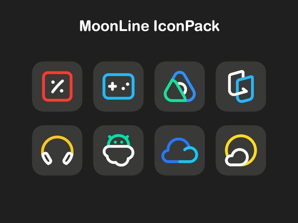 MoonLine Icon Pack – 문라인 아이콘 팩 1.0 3