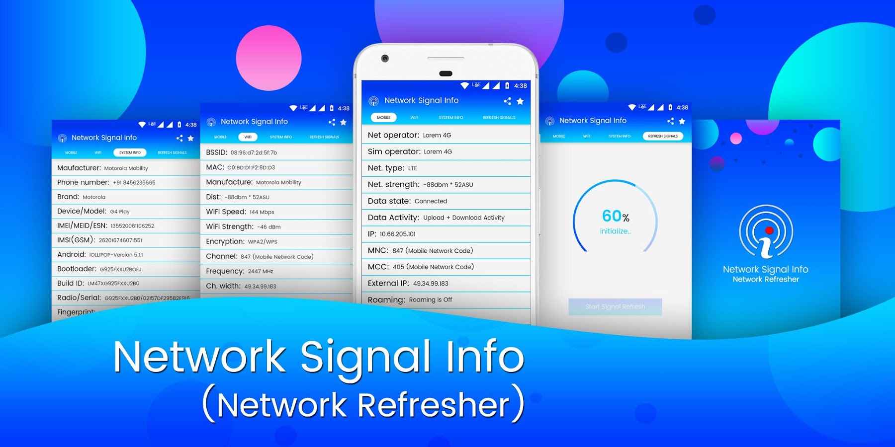 Network Signal Info & Network Refresher  – 네트워크 신호 정보 및 네트워크 새로 고침 1.1 1