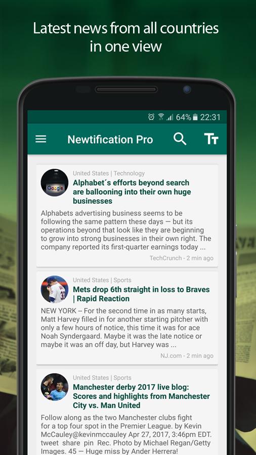 News by Notifications PRO  – 알림으로 뉴스 PRO (프로) 2.4.4 3