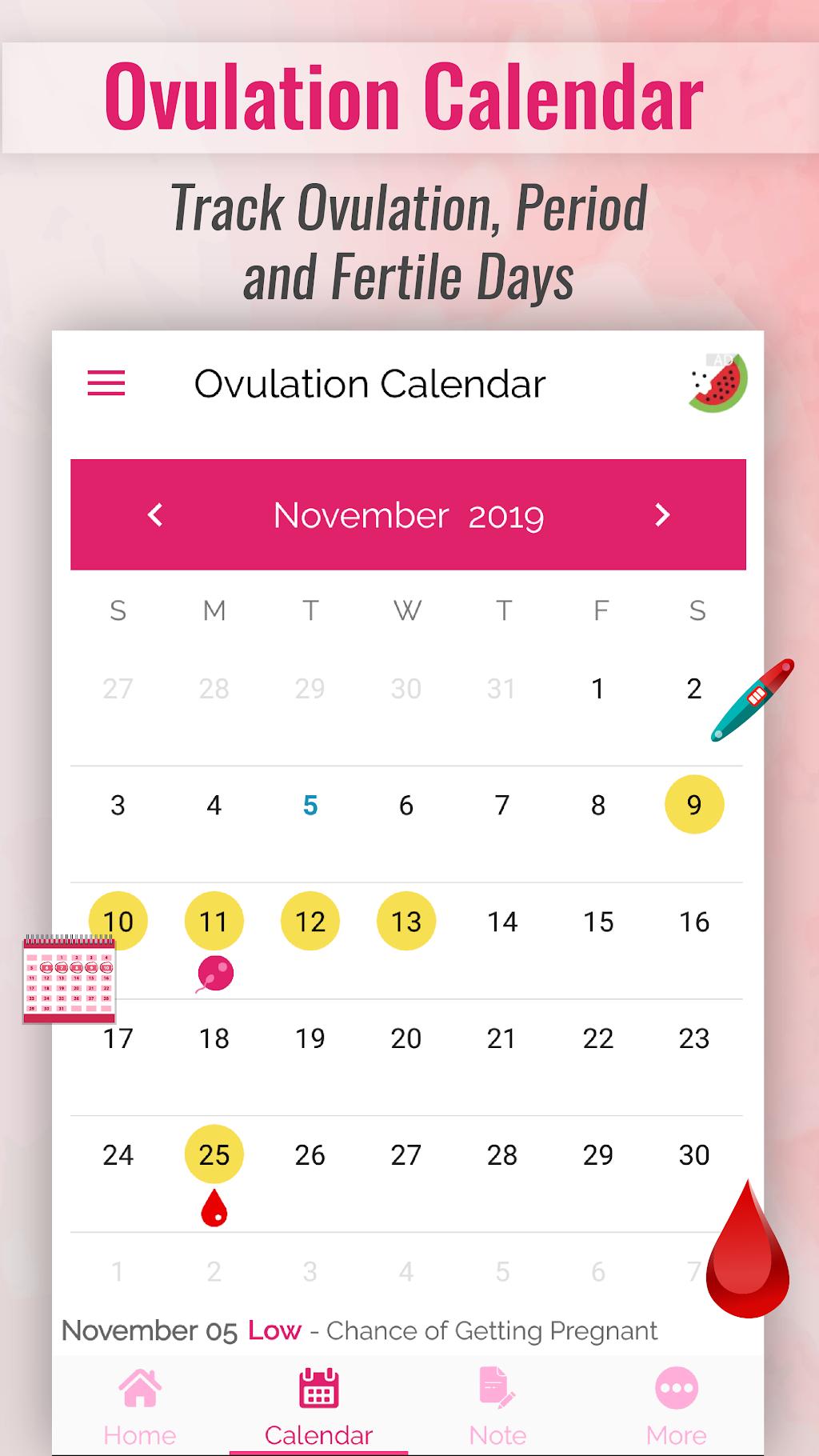 Ovulation Calculator & Calendar to Track Fertility (프로) 1.24.1 2