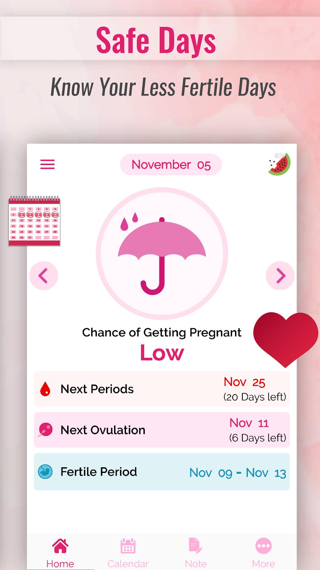 Ovulation Calculator & Calendar to Track Fertility (프로) 1.24.1 4