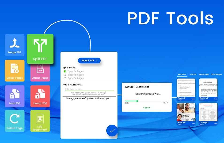 PDF Tools-Merge,Rotate, Watermark,Split – PDF 도구 – 병합, 회전, 워터마크, 분할 1.9 7