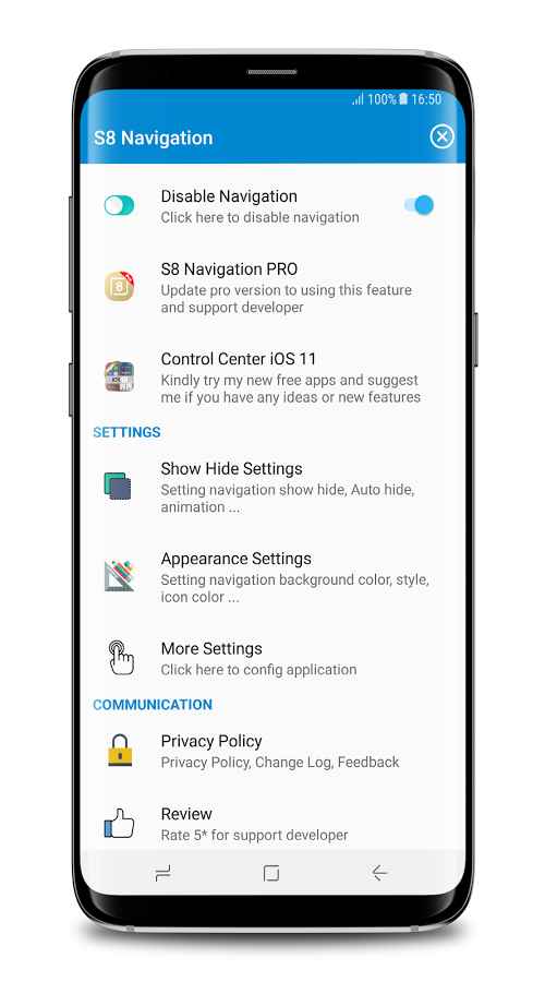 S8 Navigation bar PRO (No Root)  – S8 네비게이션 바 PRO (루트 없음) (프로) 1.3.3 8