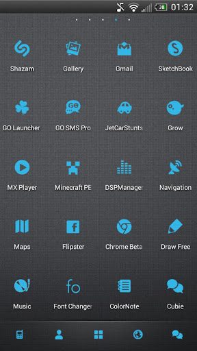 SMPL Blue Theme Go/Nova/Apex  – SMPL 블루 테마 Go/Nova/Apex 2.7 2