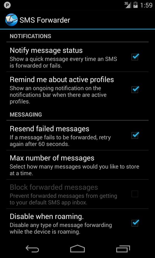 SMS Forwarder Full  – SMS 포워더 풀 4.3.9 5