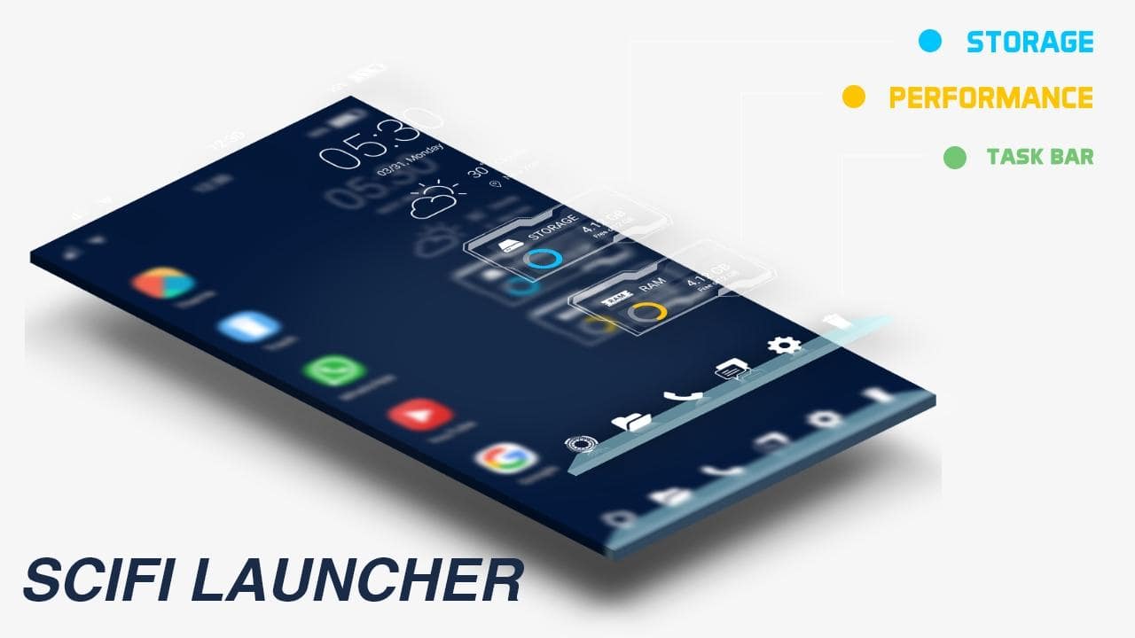 Sci Fi Launcher – 2018 Style (잠금 해제) 1.6 6