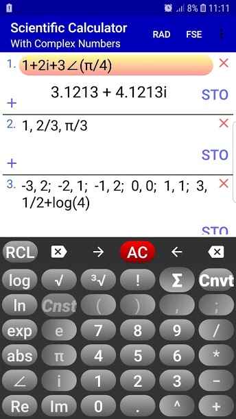 Scientific Calculator | Complex Number | Graphics – 과학 계산기 | 복소수 | 그래픽 1.3.7.3 1