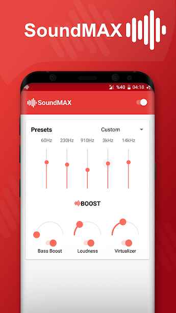 SoundMAX – Equalizer & Music Booster – 사운드맥스 – 이퀄라이저 & 음악 부스터 1.0 1