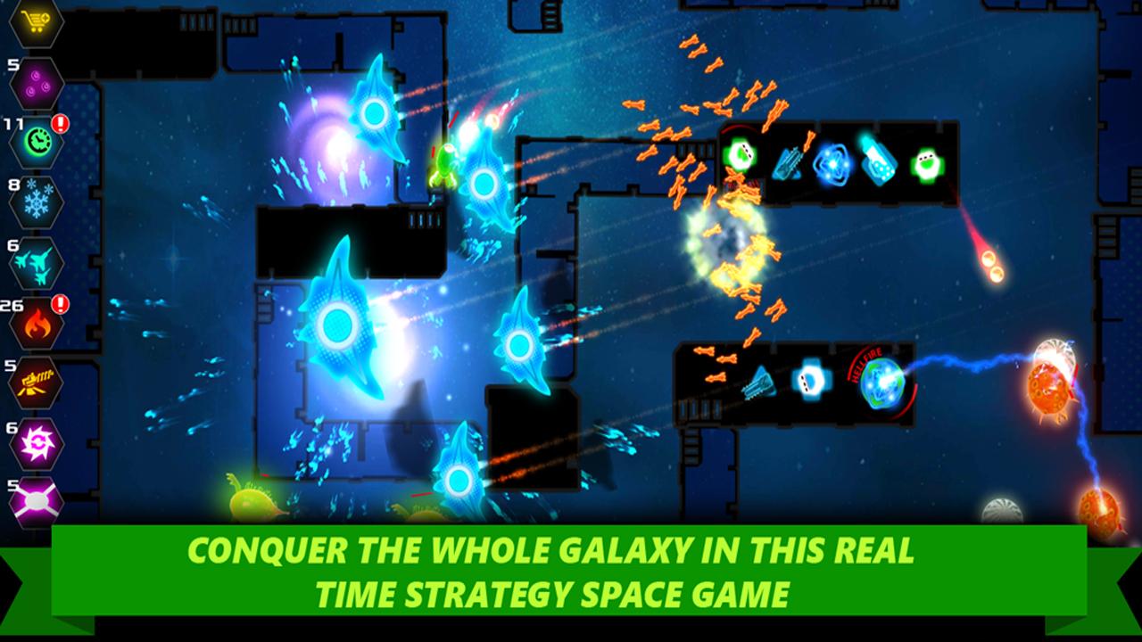 Strategy – Galaxy glow defense  – بازی برج دفاعی “دفاع از کهکشان” اندروید – 전략 – 은하 빛 방어 1.1.5 버그판 3