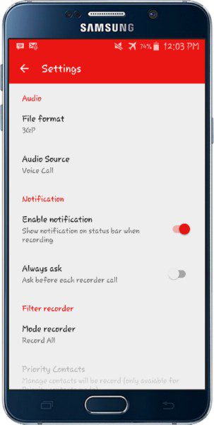 Super Call Recorder PRO  – 슈퍼 콜 레코더 PRO (프로) 1.0 3