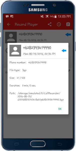 Super Call Recorder PRO  – 슈퍼 콜 레코더 PRO (프로) 1.0 5