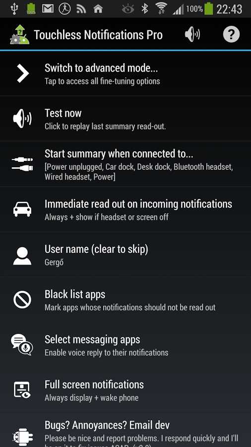 Touchless Notifications Pro  – 터치리스 알림 프로 (프로) 4.03 3