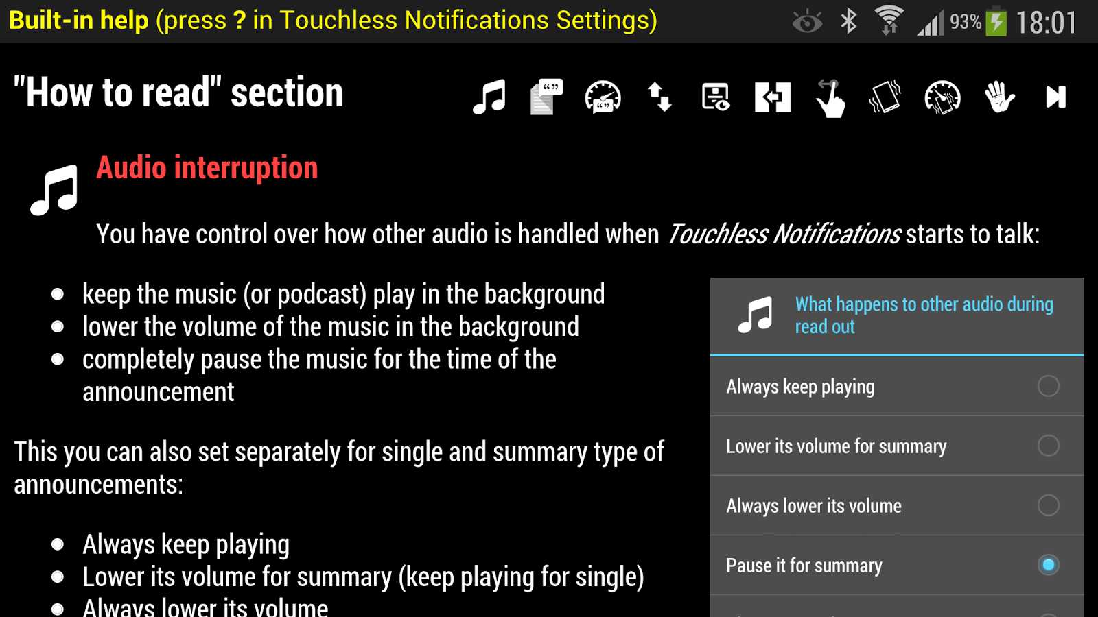 Touchless Notifications Pro  – 터치리스 알림 프로 (프로) 4.03 5