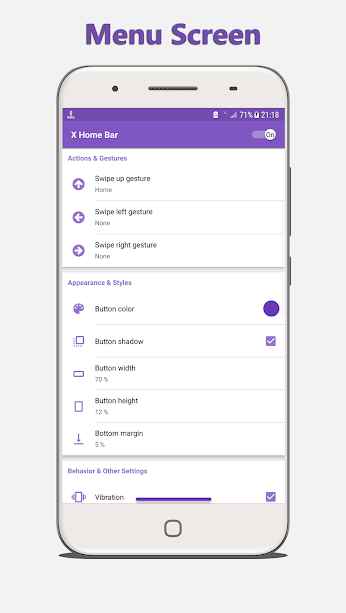 X Home Bar – Home Bar Gesture Pro – 엑스 홈 바 – 홈 바 제스처 프로 (프로) 3.0.2 8