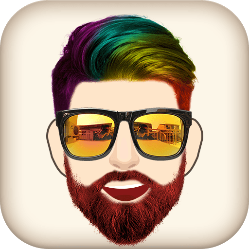 beard photo editor hairstyle logo