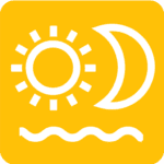 calendar sun moon logo