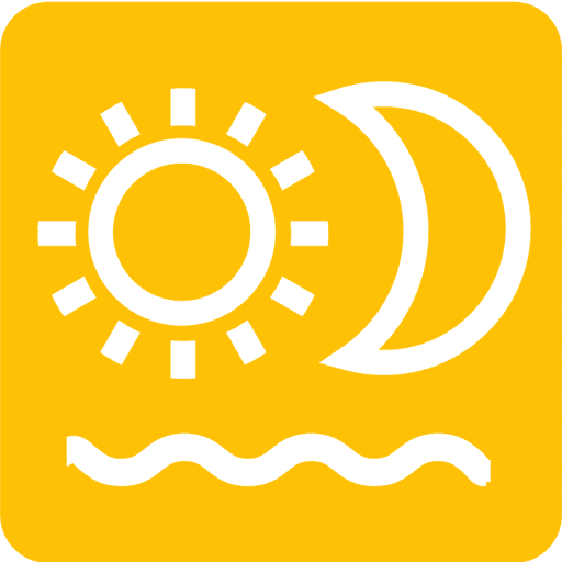calendar sun moon logo