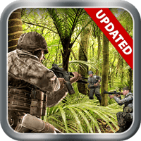 commando adventure shooting games logo