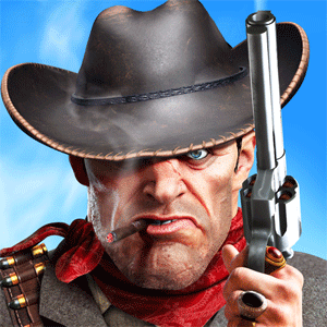 cowboy hunting dead shooter logo