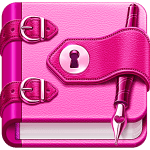 diary with lock logo