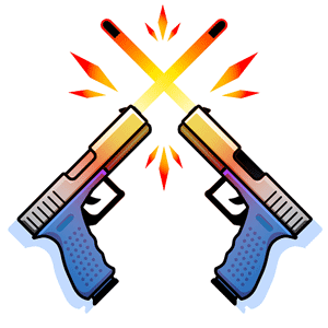 double guns android logo